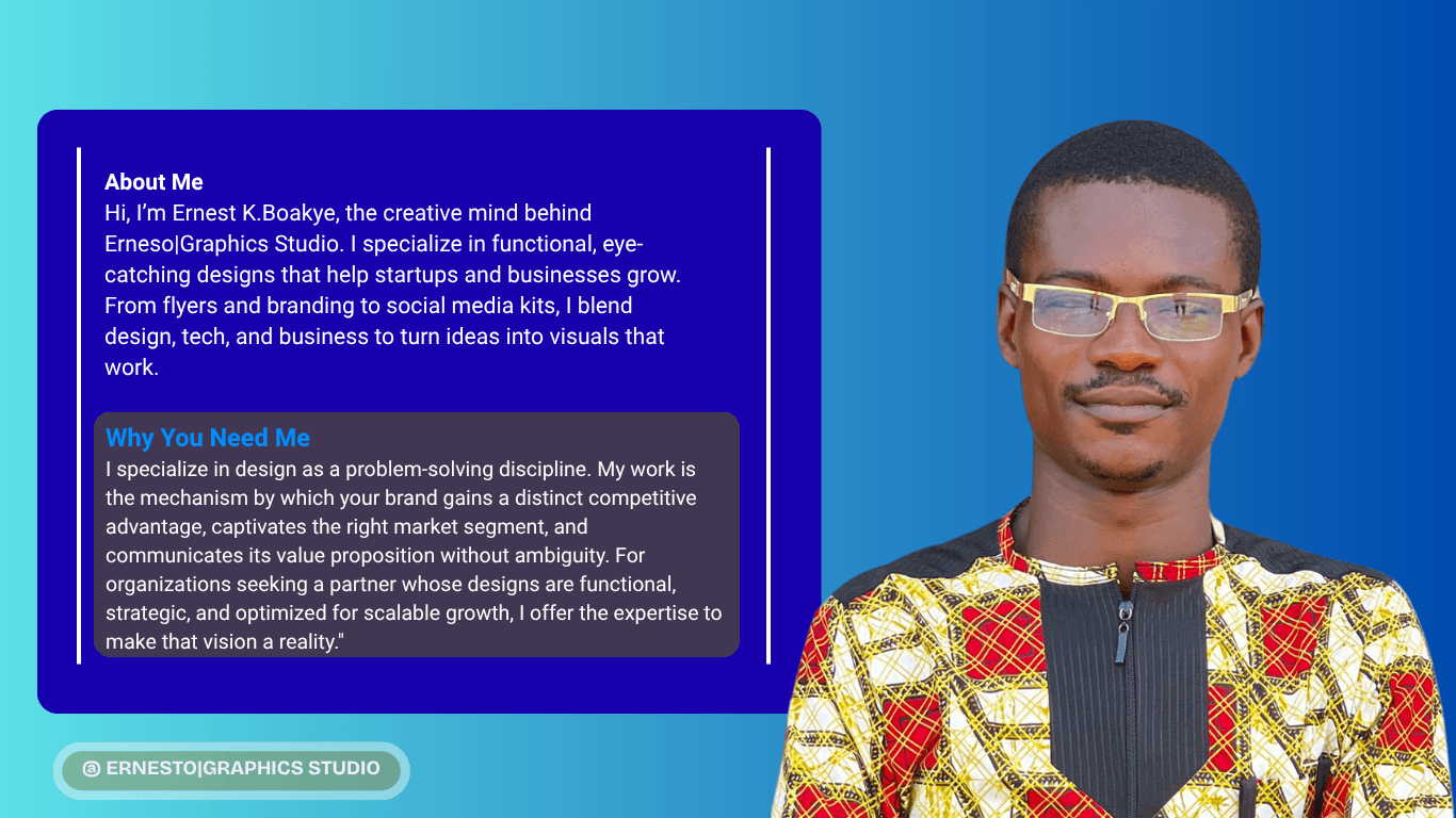 Ernest Boakye Portfolio - About