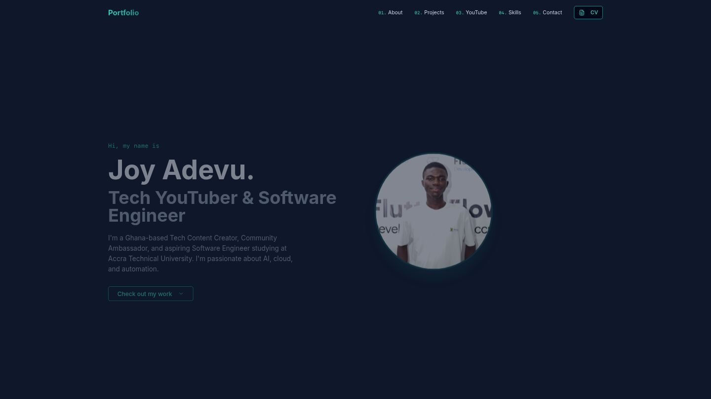 TechJournalist Portfolio Screenshot